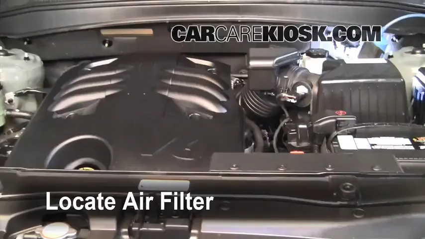 2009 Hyundai Santa Fe Limited 3.3L V6 Air Filter (Engine)
